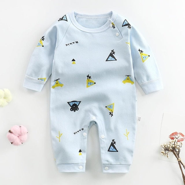 New Autumn Baby girls Boys clothes Romper Animal printing Long Sleeve infant rompers Jumpsuit cotton Newborn Clothes