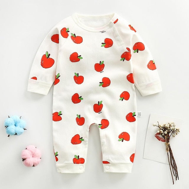 New Autumn Baby girls Boys clothes Romper Animal printing Long Sleeve infant rompers Jumpsuit cotton Newborn Clothes