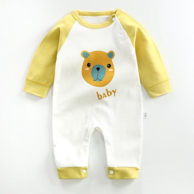 New Autumn Baby girls Boys clothes Romper Animal printing Long Sleeve infant rompers Jumpsuit cotton Newborn Clothes