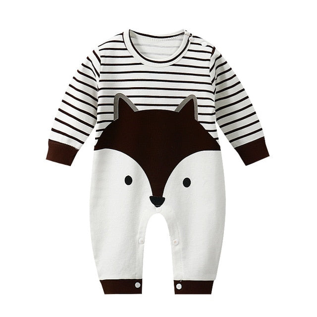 New Autumn Baby girls Boys clothes Romper Animal printing Long Sleeve infant rompers Jumpsuit cotton Newborn Clothes