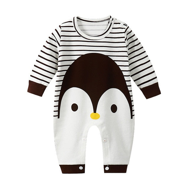 New Autumn Baby girls Boys clothes Romper Animal printing Long Sleeve infant rompers Jumpsuit cotton Newborn Clothes