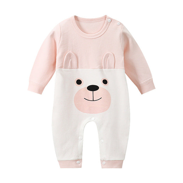 New Autumn Baby girls Boys clothes Romper Animal printing Long Sleeve infant rompers Jumpsuit cotton Newborn Clothes