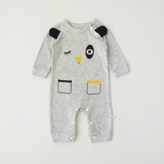 New Autumn Baby girls Boys clothes Romper Animal printing Long Sleeve infant rompers Jumpsuit cotton Newborn Clothes