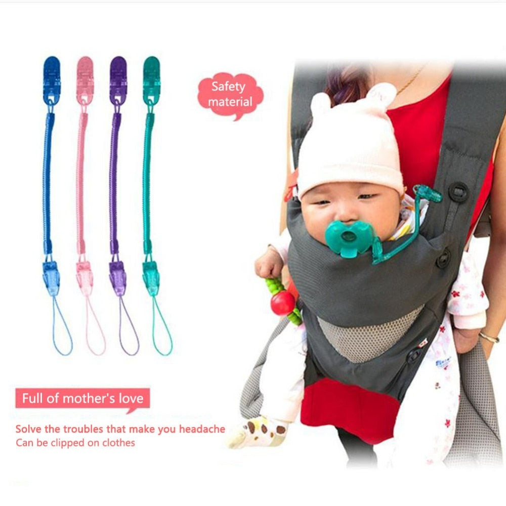 Baby Pacifier Clips Food Grade Silicone Baby Pacifier Dummy Nipple Teethers With Pacifier Chain Gift Baby's Gutta-percha Falling